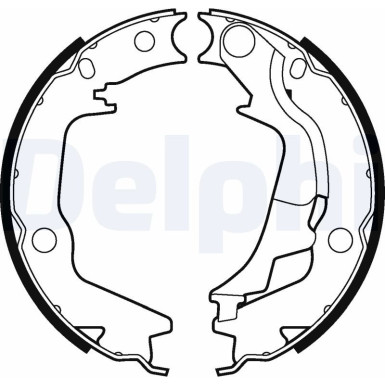 LS2011 Bremsbackensatz, Feststellbremse