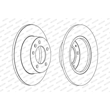 Ferodo | Bremsscheibe | DDF1272C