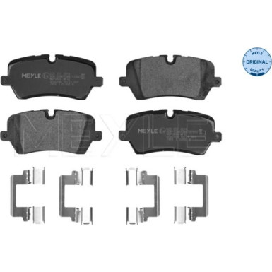 025 257 2016 Bremsbelagsatz, Scheibenbremse MEYLE-ORIGINAL: True to OE.