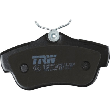 TRW | Bremsbelagsatz, Scheibenbremse | GDB1740