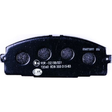 Hella | Bremsbelagsatz, Scheibenbremse | 8DB 355 015-831