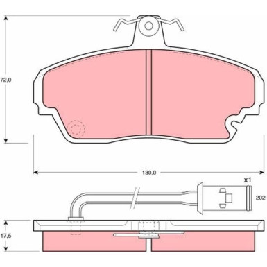 GDB851 Bremsbelagsatz, Scheibenbremse COTEC