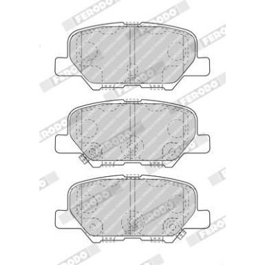 Ferodo | Bremsbelagsatz, Scheibenbremse | FDB4739