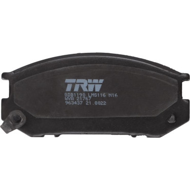 TRW Bremsbelagsatz, Scheibenbremse GDB1190