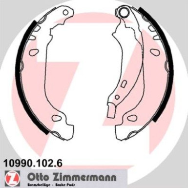 Zimmermann Bremsbackensatz 10990.102.6