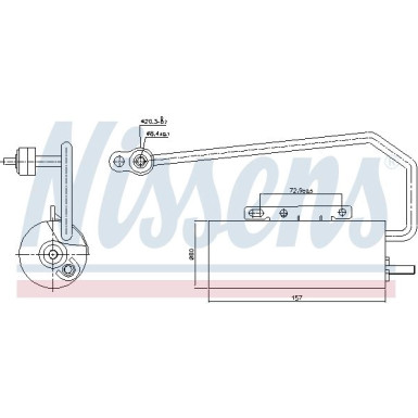 Nissens | Trockner, Klimaanlage | 95409