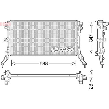 Denso | Kühler, Motorkühlung | DRM32015