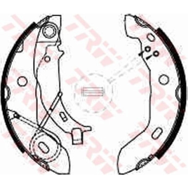 GS8627 Bremsbackensatz