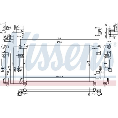 94184 Kondensator, Klimaanlage ** FIRST FIT **