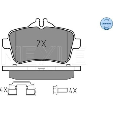 Meyle Bremsbelagsatz, Scheibenbremse MEYLE-ORIGINAL: True to OE 025 252 1518