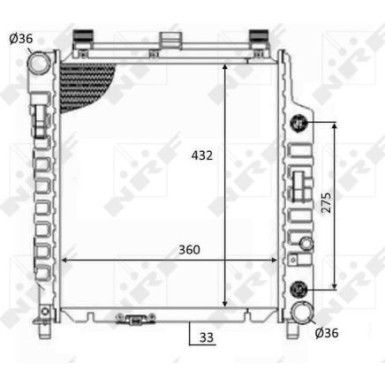 NRF | Kühler, Motorkühlung | 59102 NRF | Kühler, Motorkühlung | 59102