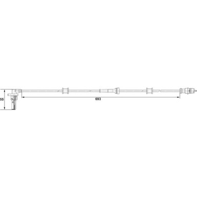 BOSCH | Sensor, Raddrehzahl | 0 265 007 534