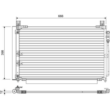 822670 Kondensator, Klimaanlage