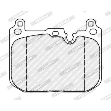 FERODO FDB5112 Bremsbeläge für Verschleißwarnanzeiger vorbereitet, ohne Zubehör