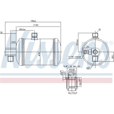 Nissens | Trockner, Klimaanlage | 95100