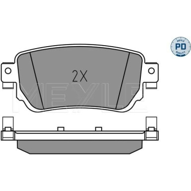 Meyle Bremsbelagsatz, Scheibenbremse MEYLE-PD: Advanced performance and design 025 259 6515/PD