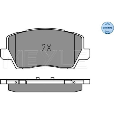 Meyle Bremsbelagsatz, Scheibenbremse MEYLE-ORIGINAL: True to OE 025 229 0417