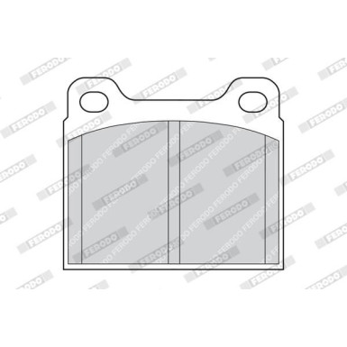 Ferodo | Bremsbelagsatz, Scheibenbremse | FDB704