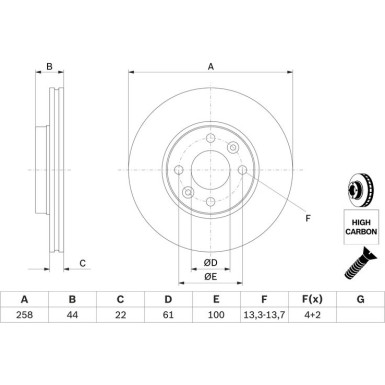 0 986 479 C17 Bremsscheibe 0 986 479 C17 Bremsscheibe