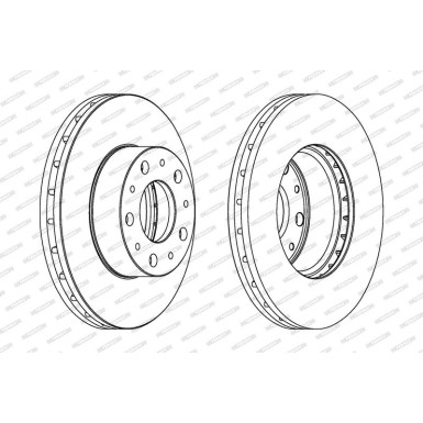 Ferodo | Bremsscheibe | DDF1800C