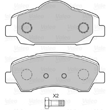 601371 Bremsbelagsatz, Scheibenbremse