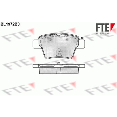 9010558 Bremsbelagsatz, Scheibenbremse