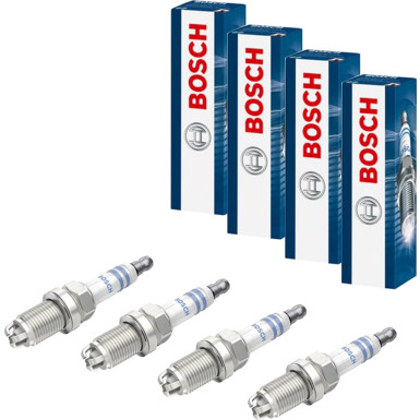 BOSCH 4 x Bosch Zündkerze Nickel 0 242 229 799