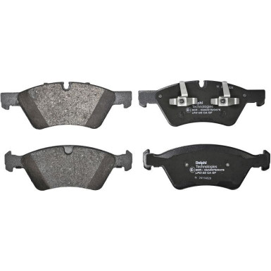 Delphi | Bremsbelagsatz, Scheibenbremse | LP2125