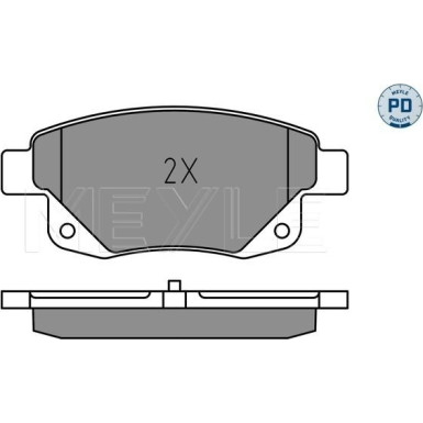 Meyle Bremsbelagsatz, Scheibenbremse MEYLE-PD: Advanced performance and design 025 244 8617/PD