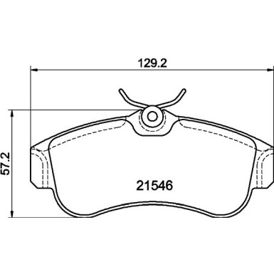 8DB 355 018-011 Bremsbelagsatz, Scheibenbremse