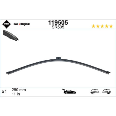 SWF Wischblatt DAS ORIGINAL REAR 119505