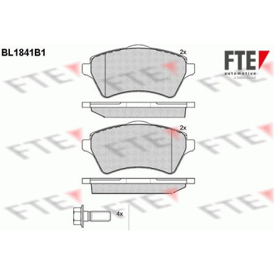 FTE | Bremsbelagsatz, Scheibenbremse | 9010419