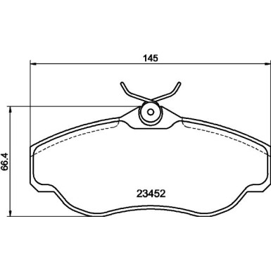 8DB 355 009-531 Bremsbelagsatz, Scheibenbremse