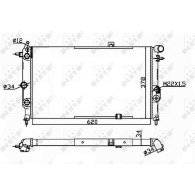NRF | Kühler, Motorkühlung | 58973A