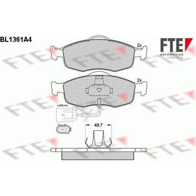 9010140 Bremsbelagsatz, Scheibenbremse