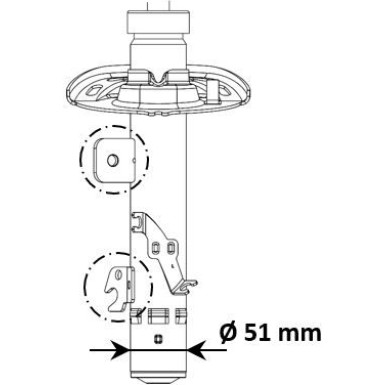 KYB | Stoßdämpfer | Vorne rechts | 3338055