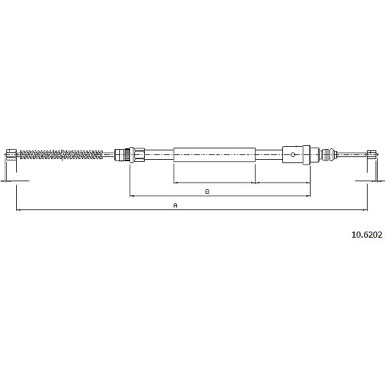 10.6202 Seilzug, Feststellbremse 10.6202 Seilzug, Feststellbremse