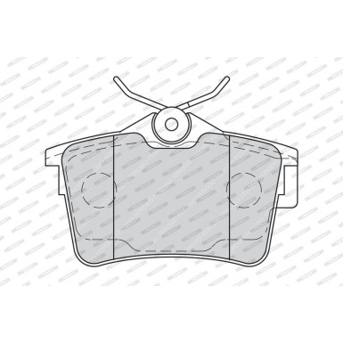 Ferodo | Bremsbelagsatz, Scheibenbremse | FDB4250