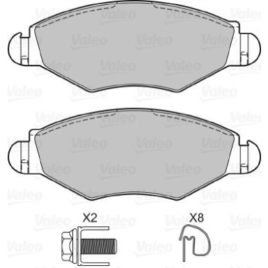 598461 Bremsbelagsatz, Scheibenbremse