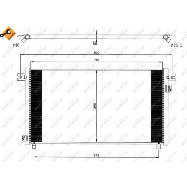 35574 Kondensator, Klimaanlage EASY FIT