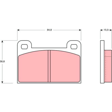 GDB939 Bremsbelagsatz, Scheibenbremse