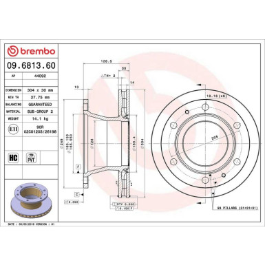 Brembo | Bremsscheibe | 09.6813.60