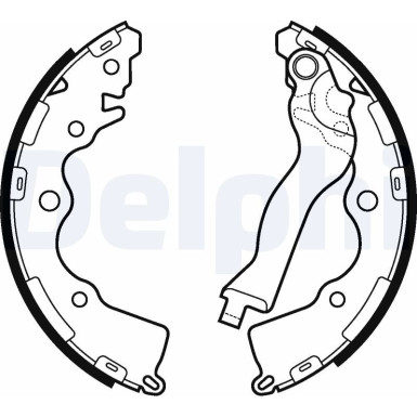 LS2110 Bremsbackensatz