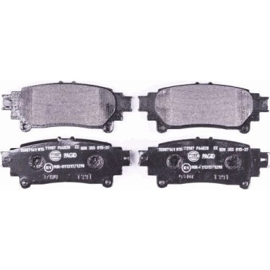 Hella Pagid | Bremsbelagsatz, Scheibenbremse | 8DB 355 015-371