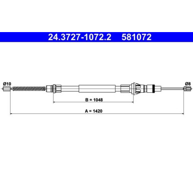 24.3727-1072.2 Seilzug, Feststellbremse