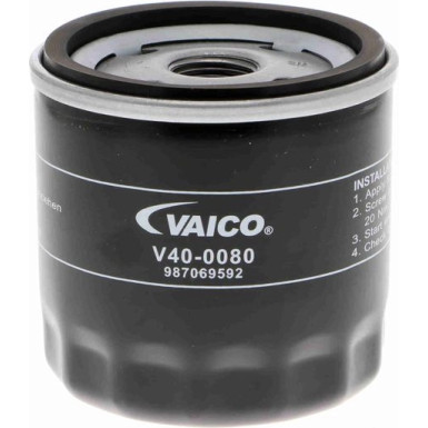 V40-0080 Ölfilter Original VAICO Qualität V40-0080 Ölfilter Original VAICO Qualität