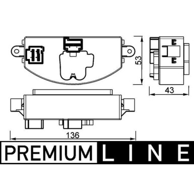 ABR 106 000P Regler, Innenraumgebläse BEHR *** PREMIUM LINE ***