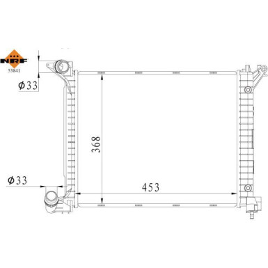 NRF | Kühler, Motorkühlung | 53841