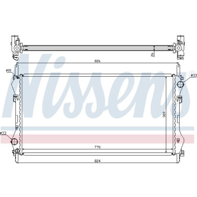 Nissens | Kühler, Motorkühlung | 62043A