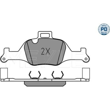 Meyle Bremsbelagsatz, Scheibenbremse MEYLE-PD: Advanced performance and design 025 259 0018/PD